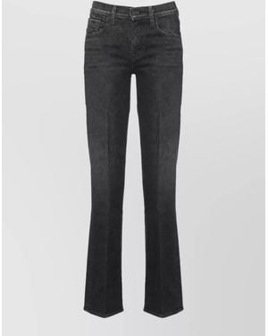 Mother Straight-Leg Jeans - Gray