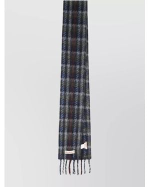 Marni Mohair Blend Scarf - White