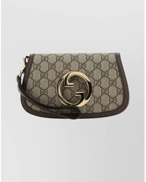 Gucci Mini Clutch Bag Detachable Strap - Grey