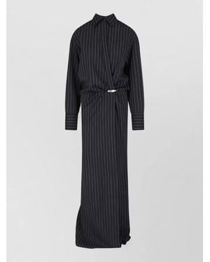 Dondup Virgin Wool Knee-Length Evening Jacket - Black