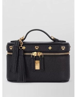 MCM Aren Calf Leather Mini Bag - Black