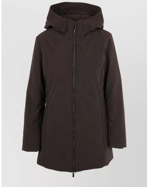 Woolrich Hooded Fitted Jacket - Black