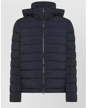 Peuterey Quilted Hooded Short Down Jacket - Blue
