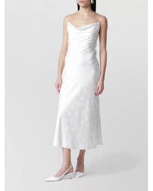 ROTATE BIRGER CHRISTENSEN Cowl Neck Evening Dress Floor Length - White