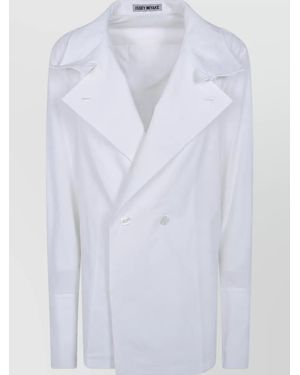 Issey Miyake Monsieur Shirt Blazer - Blue
