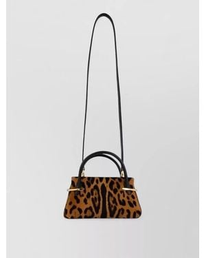 Givenchy Shoulder Bag Animal Print Tone Hardware - White