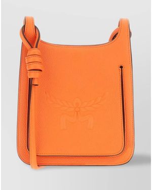 MCM Mini Leather Crossbody Bag - Orange