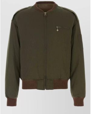 Visvim Wool Down Bomber Jacket - Green