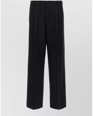 Cellar Door Jona P Tailored Pants Belt Loop Design - Black
