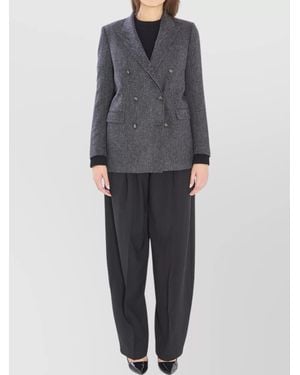 Tagliatore Wool And Cashmere Blend Jacket - Gray