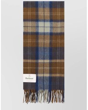Barbour Lambswool Checked Scarf - Multicolor
