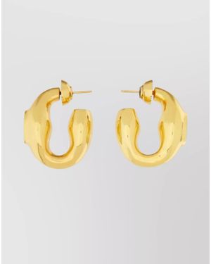 Patou Brass Earrings - Metallic