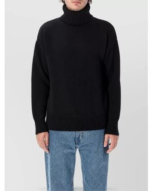 Extreme Cashmere Cashmere Oversized Turtleneck Jumper - Black