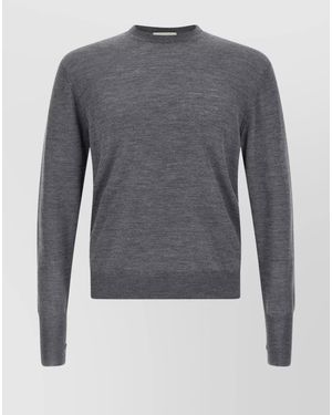 Ma'ry'ya Silk Cashmere Fine-Knit Jumper - Grey