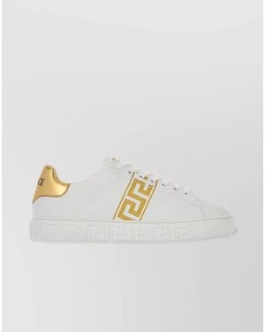 Versace Leather Low-Top Trainers - Grey