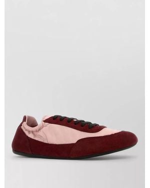 Prada Two-Tone Low-Top Trainers - Red