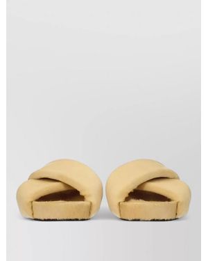 Jil Sander Calf Hair Slippers - Metallic