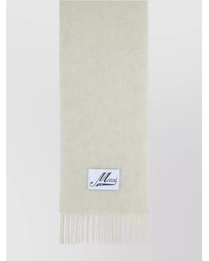 Marni Alpaca Blend Scarf - White