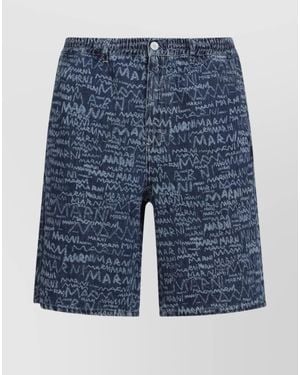 Marni Denim Bermuda Shorts - Blue