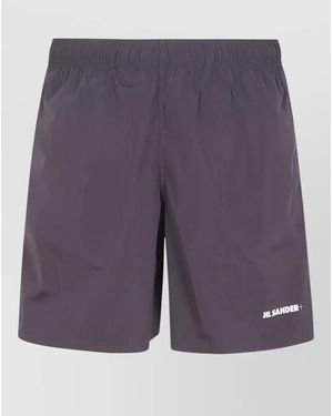 Jil Sander Boxer Shorts Featuring Single Back Pocket - Purple