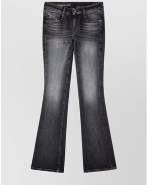 DIESEL Denim Bootcut Flared Trousers - Grey