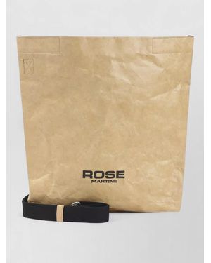 Martine Rose Small Foldable Tote Bag Shoulder Strap - Natural