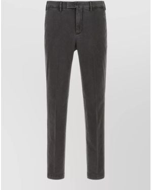 PT Torino Stretch Cotton Slim Fit Mid Rise Jeans - Grey