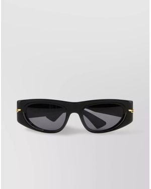 Bottega Veneta Acetate And Metal Embellished Oversized Sunglasses - Black