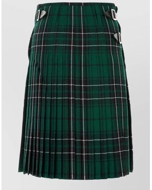 JW Anderson Embroidered Wool Trousers - Green