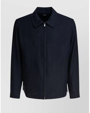 Vince Lightweight Bomber Jacket - Blue