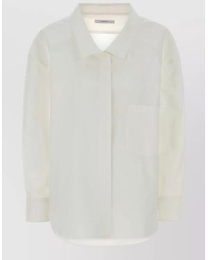 Givenchy Poplin Shirt Long Sleeves Buttoned Cuffs Pocket - White