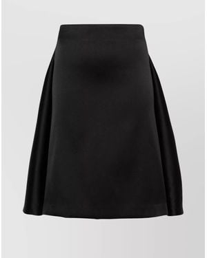 P.A.R.O.S.H. Layered Detail Midi Skirt - Black