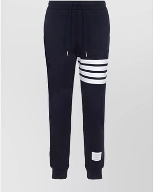Thom Browne Cotton Slim-Fit Joggers - Blue