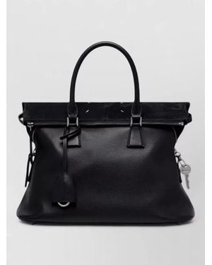 Maison Margiela 5Ac Medium Tote Bag Structured Shape - Black