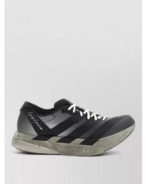 Y-3 Adios Pro 4 Round Toe Low Sneakers - Black