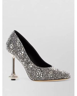 Loewe Embellished Suede Leather Pumps - Multicolor