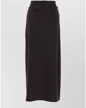 Paloma Wool Wool Midi Wrap Skirt - Black