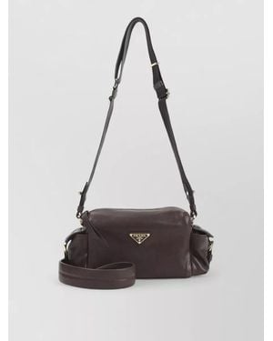 Prada Leather Shoulder Bag Crossbody Style - White