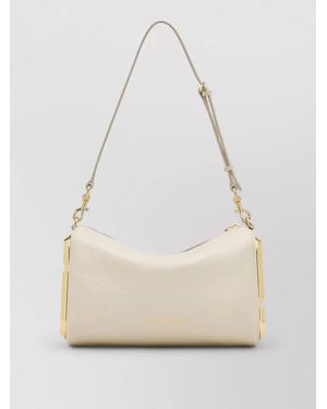 Marc Jacobs Leather Shoulder Bag Adjustable Detachable Strap - Natural