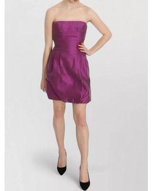 Ermanno Scervino Silk Halterneck Backless Mini Dress - Purple