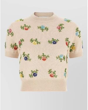 Rabanne Beaded Sweater - Natural