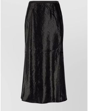 Polo Ralph Lauren Midi Straight Skirt - Black