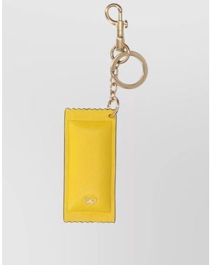 Anya Hindmarch Leather Key Case - White