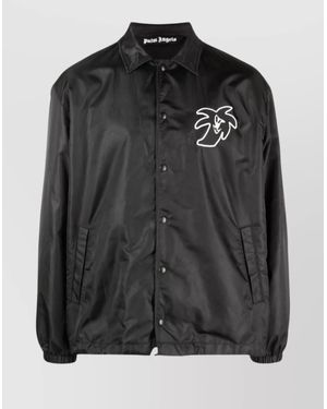 Palm Angels Printed Lightweight Jacket - Black