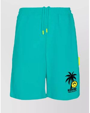 Barrow Knee-Length Sweat Shorts - Blue