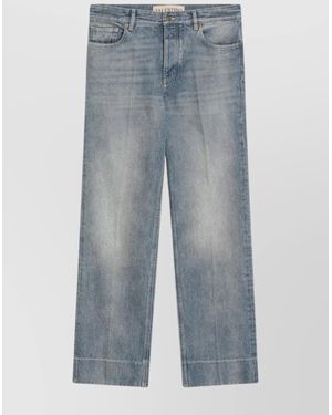 Valentino Denim Straight-Leg Jeans - Blue