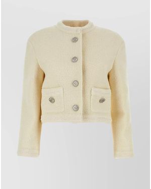 Gucci Wool Tweed Jacket - Natural