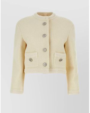 Gucci Wool Tweed Jacket - Natural