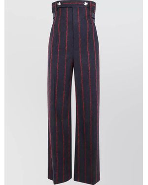 Vivienne Westwood High-Rise Straight-Leg Trousers - Blue