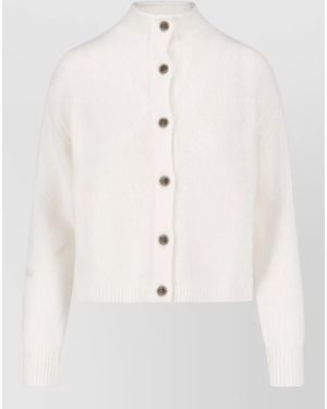 Lisa Yang Cropped High Neck Lightweight Casual Jacket - Natural